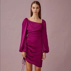 Keepsake Be There Mini Dress in Grape